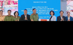 Chủ tịch HĐND TP thăm động viên các lực lượng ứng trực phục vụ bầu cử