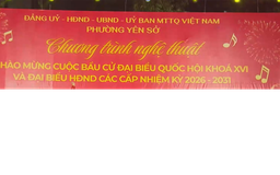 Tưng bừng chương trình nghệ thuật chào mừng ngày bầu cử