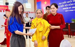 Cử tri phường Lĩnh Nam nô nức đi bầu cử từ sáng sớm