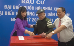 Không khí ngày bầu cử tại phường Vĩnh Tuy