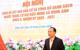 Xã Đông Anh công bố kết quả bầu cử đại biểu HĐND xã