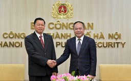 Công an Hà Nội làm việc với Bộ Công an Lào