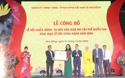 Khai mạc Lễ hội Chùa Nành, đón nhận Di sản văn hoá phi vật thể Quốc gia