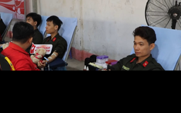 Lan tỏa phong trào hiến máu tình nguyện trong lực lượng vũ trang