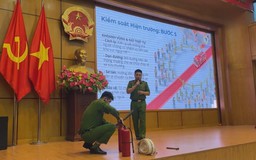 Tập huấn nâng cao kỹ năng PCCC trên địa bàn phường Ngọc Hà