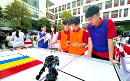 Sôi nổi Hội thi STEM AI - Robotics Trường THCS Lê Lợi