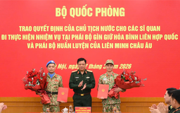 Việt Nam cử thêm 2 sĩ quan tham gia gìn giữ hòa bình quốc tế