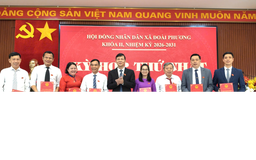 Xã Đoài Phương kiện toàn bộ máy HĐND nhiệm kỳ mới