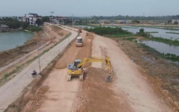 Xã Kiều Phú cải tạo đê tả sông Tích để đảm bảo ATGT