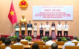 Sở Nội vụ và phường Tùng Thiện dẫn đầu bảng xếp hạng chỉ số CCHC