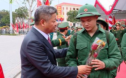 771 thanh niên lên đường nhập ngũ tại Điểm giao nhận quân số 3