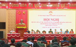 Ứng cử viên đại biểu HĐND Thành phố vận động bầu cử