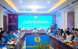 Tổng LĐLĐ Việt Nam làm việc với LĐLĐ thành phố Hà Nội