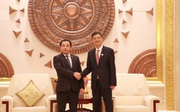 Bí thư Thành ủy Trần Đức Thắng hội kiến Bí thư Khu ủy Khu tự trị dân tộc Choang Quảng Tây Trần Cương