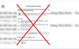 Cảnh báo trang facebook giả mạo Bộ Tài chính