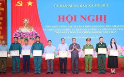Xã Mỹ Đức hoàn thành toàn diện công tác tuyển quân