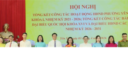 Phường Yên Sở khen thưởng thành tích trong công tác bầu cử