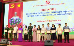 Phường Hà Đông tổng kết công tác tuyển chọn, gọi công dân nhập ngũ