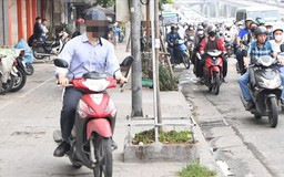 Hà Nội: Tăng cường xử lý xe máy đi lên vỉa hè