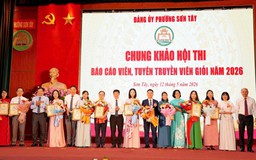 Chung khảo hội thi 'Báo cáo viên, tuyên truyền viên giỏi' phường Sơn Tây
