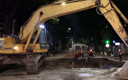 Xuyên đêm thi công các công trình chống úng ngập cục bộ