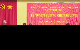 Xã Tây Phương khen thưởng 255 học sinh tiêu biểu