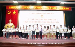 Xã Hoài Đức tuyên dương học sinh tiêu biểu làm theo lời Bác