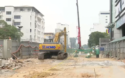 Phân luồng giao thông đường Trần Hưng Đạo phục vụ thi công ga ngầm S12
