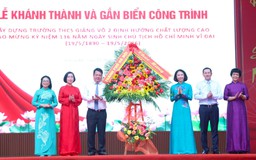 Gắn biển công trình chào mừng kỷ niệm 136 năm ngày sinh Chủ tịch Hồ Chí Minh