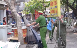 Phường Kim Liên xử lý vi phạm trật tự tại không gian công cộng