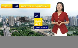 Dự báo thời tiết sáng | 29/05/2026