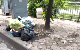 Vẫn tái diễn tình trạng vứt rác bừa bãi dọc sông Tô Lịch