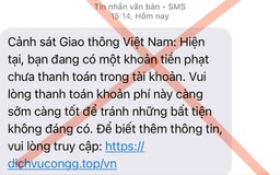 Cảnh giác tin nhắn giả mạo thông báo 'phạt nguội'