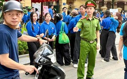 Đảm bảo ATGT trong ngày đầu tiên thi vào lớp 10 ở Hà Nội