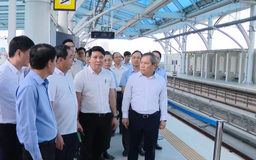 Bí thư Thành ủy Trần Đức Thắng kiểm tra dự án đường sắt đô thị Nhổn - ga Hà Nội