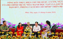 Xã Phúc Thọ tổng kết công tác thực hiện Chỉ thị 05