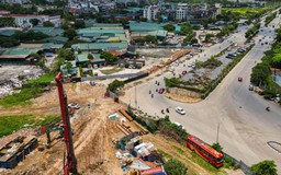 Công trường nút giao Phạm Tu – đường 70 tăng tốc thi công
