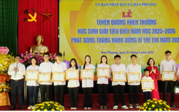 Xã Đan Phượng tuyên dương học sinh giỏi tiêu biểu