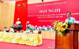 Tổ đại biểu số 8 HĐND thành phố Hà Nội tiếp xúc cử tri