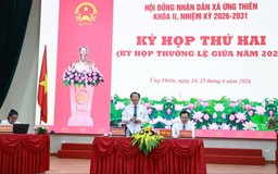 HĐND xã Ứng Thiên thông qua đề án sắp xếp thôn