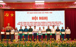 Xã Phúc Thọ sơ kết công tác quân sự, quốc phòng năm 2026