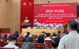 Hội đồng nhân dân phường Hoàng Mai tiếp xúc cử tri sau kỳ họp thứ tư