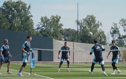 Argentina tập buổi đầu tiên ở New Jersey