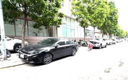 Bất cập dừng đỗ ô tô trước tòa C1 Thành Công