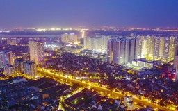 Phía Tây Hà Nội lung linh trong đêm