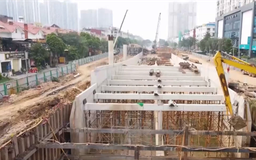 3 ca, 4 kíp thi công nút giao Vành đai 3.5