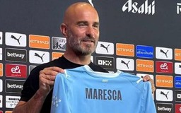 Enzo Maresca họp báo trên cương vị HLV trưởng Man City