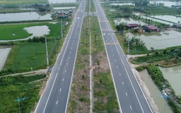 Đường trục phía Nam còn 15,5 km đang thi công nước rút