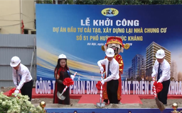 Hà Nội khởi công dự án cải tạo chung cư 51 Huỳnh Thúc Kháng