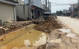 Thi công đường tỉnh 429 gây mất an toàn giao thông